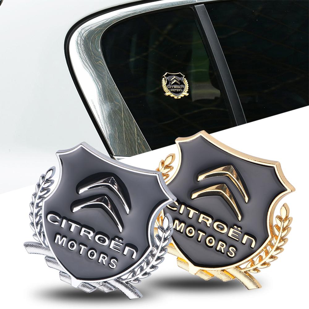 1PCS 3D Metal Auto Styling Logo Car Sticker Badge Emblem Tail Decal For Citroen C3 Aircross C5 Aircross C4 Berlingo C-ELYSEE C6