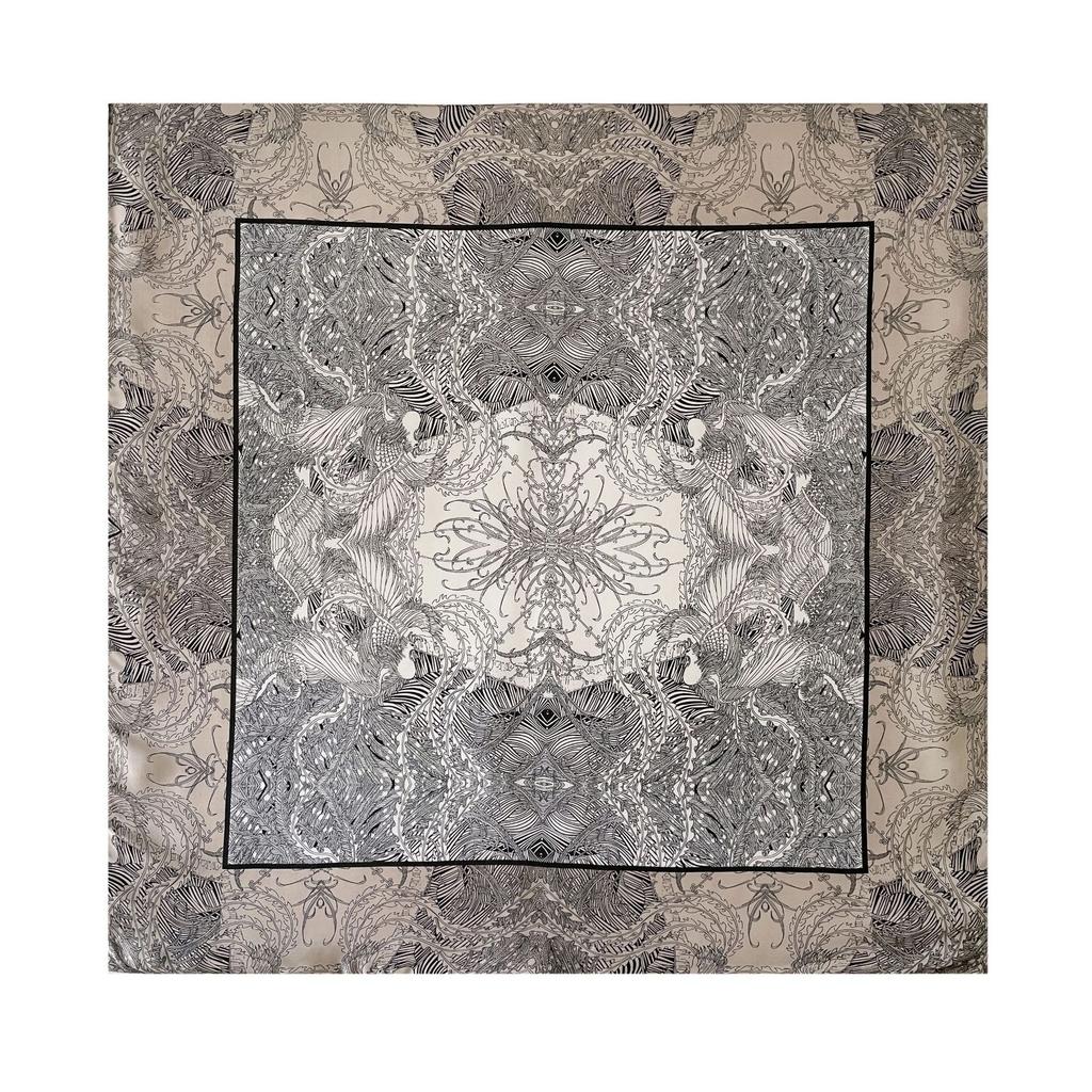 High-quality Luxurious Silk Scarves Headband Scarfs Neck Scarf For Women Chain Silk Scarf Women's Decorative Shawl