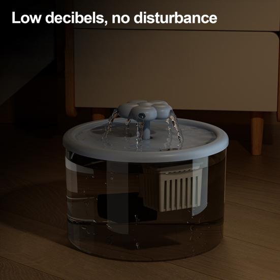 1,5L Katzenbrunnen Automatischer Haustier-Trinkbrunnen Leiser Haustier-Wasserspender