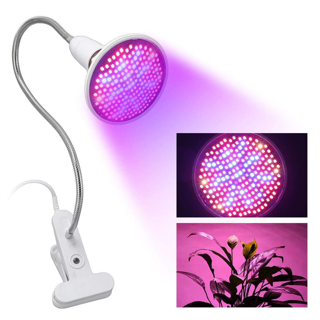 Grow Light LED Plant Light 8W Full Spectrum Desk Clip   Gooseneck E27 Socket Growing Lamp  for Indoor