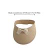 Breathable Korean Baby Straw Caps Empty Top Anti-UV Bow Straw Hat Wide Brim Sun Protection Visor Cap Summer
