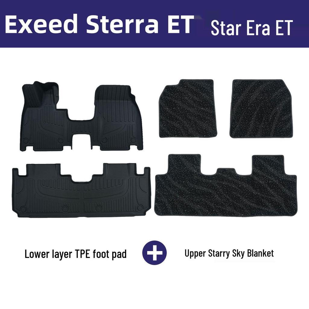 Xingji Era ET Car Floor Mats: Eco-Friendly, Odorless, Double-Layered, Wear-Resistant TPE for Interior Protection