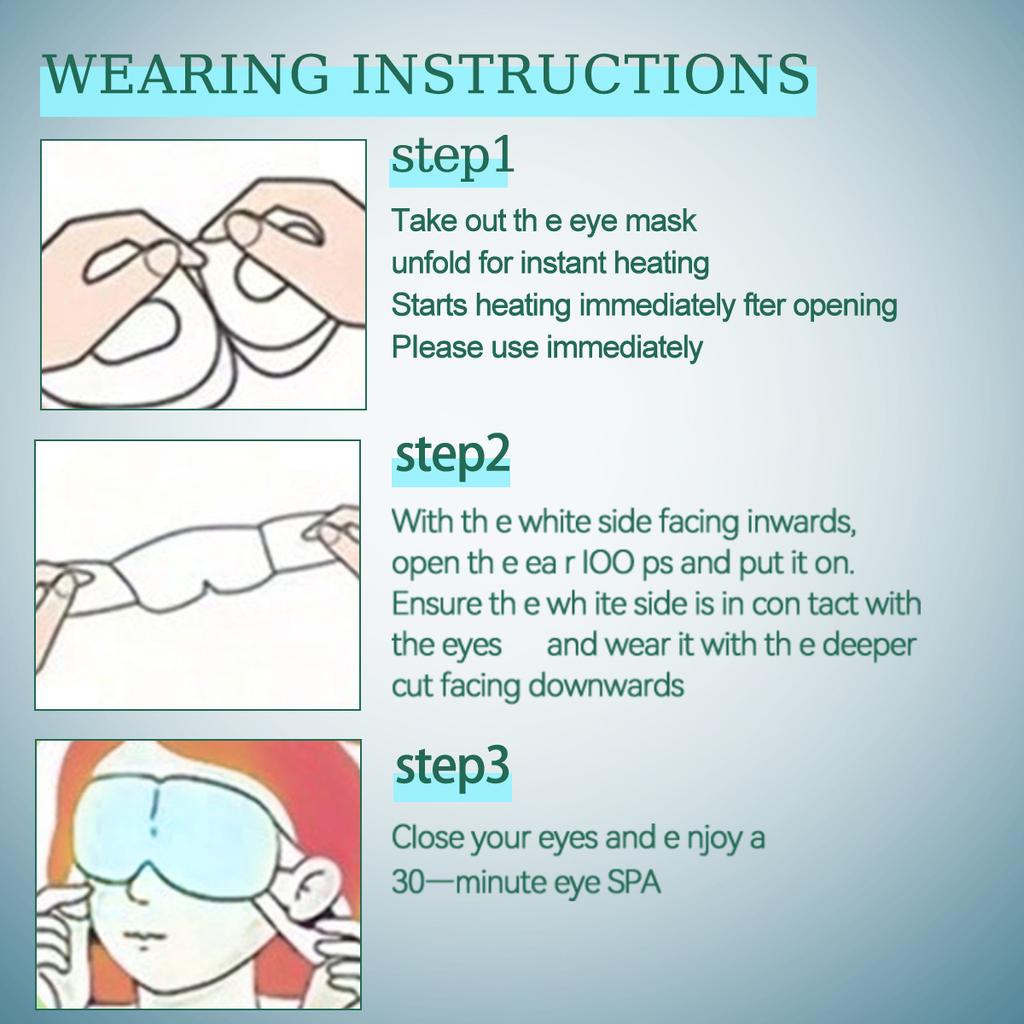 5/10PCS Lutein Steam Eye Mask, Hot Compress Eye Mask, Self-heating Eye Mask, Suitable for Sleeping, Essential for Travel, Disposable Eye Mask