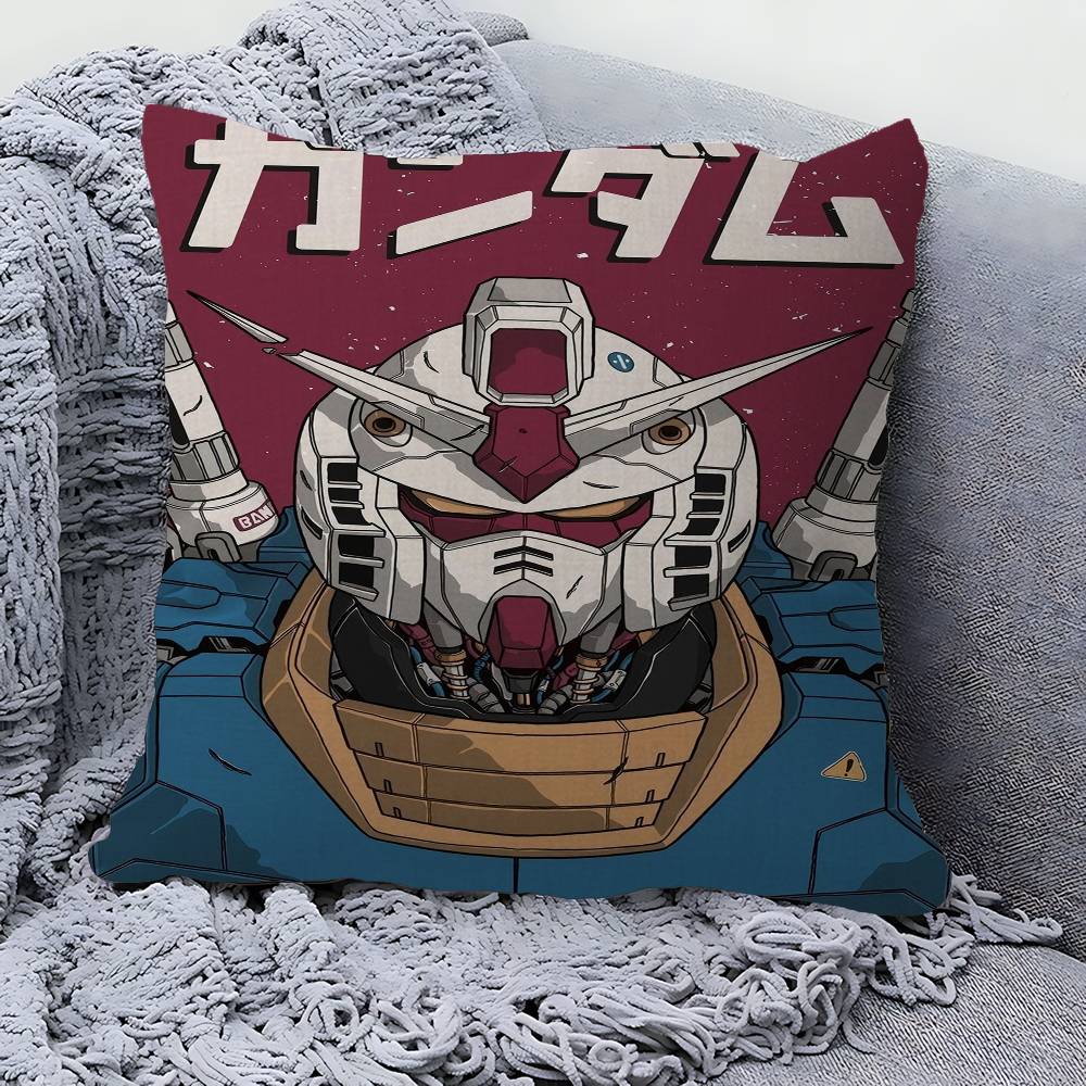 Anime G-Gundams Personalized Pillow Cover Kids Bedroom Wild Party Decor Pillowcase Kid Birthday Shower Gift
