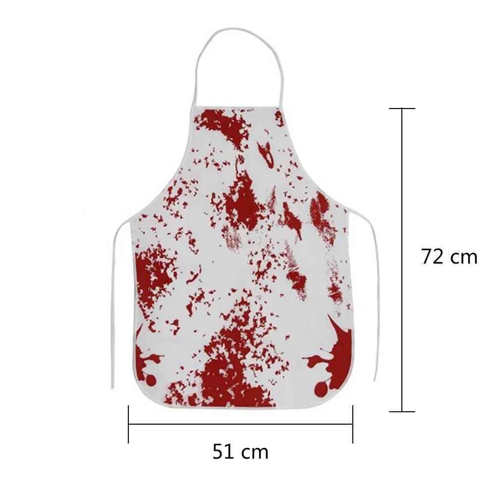 Halloween Bloody Apron Bloody Butcher CosPlay Blood Handprint Apron Ghost Festival Horror Dress Up Makeup Ball Performance Props