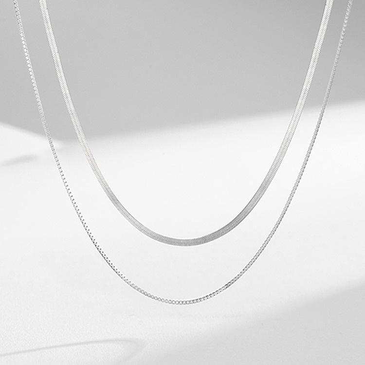 2023 Trendy Double Layer Snake Bone Necklace – Creative Collarbone Chain Women’s Jewelry