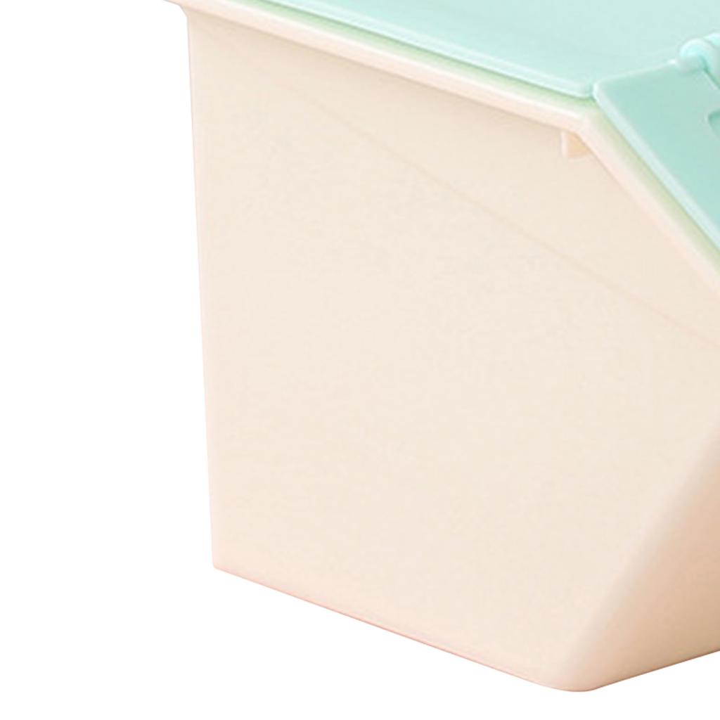 Desktop Storage Box Plastic able Cute Desk with Lid for Stationary Jewelry