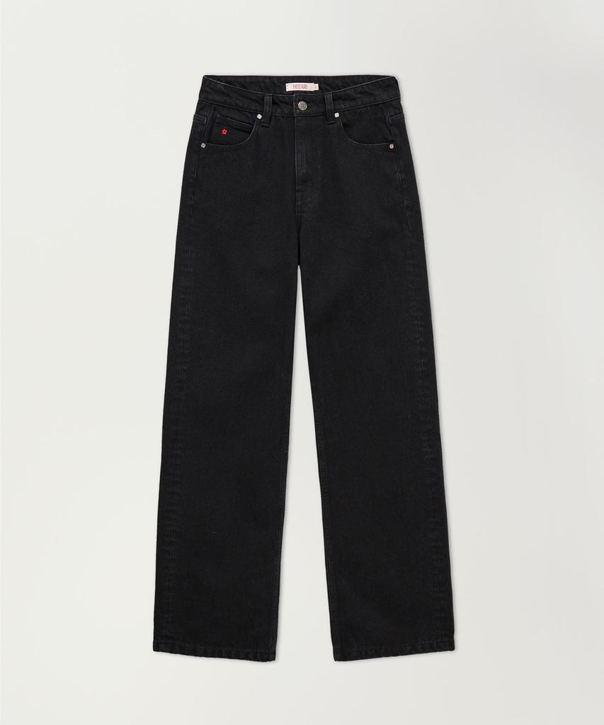 HEEARI Emma Classic Straight Denim Pants_Black