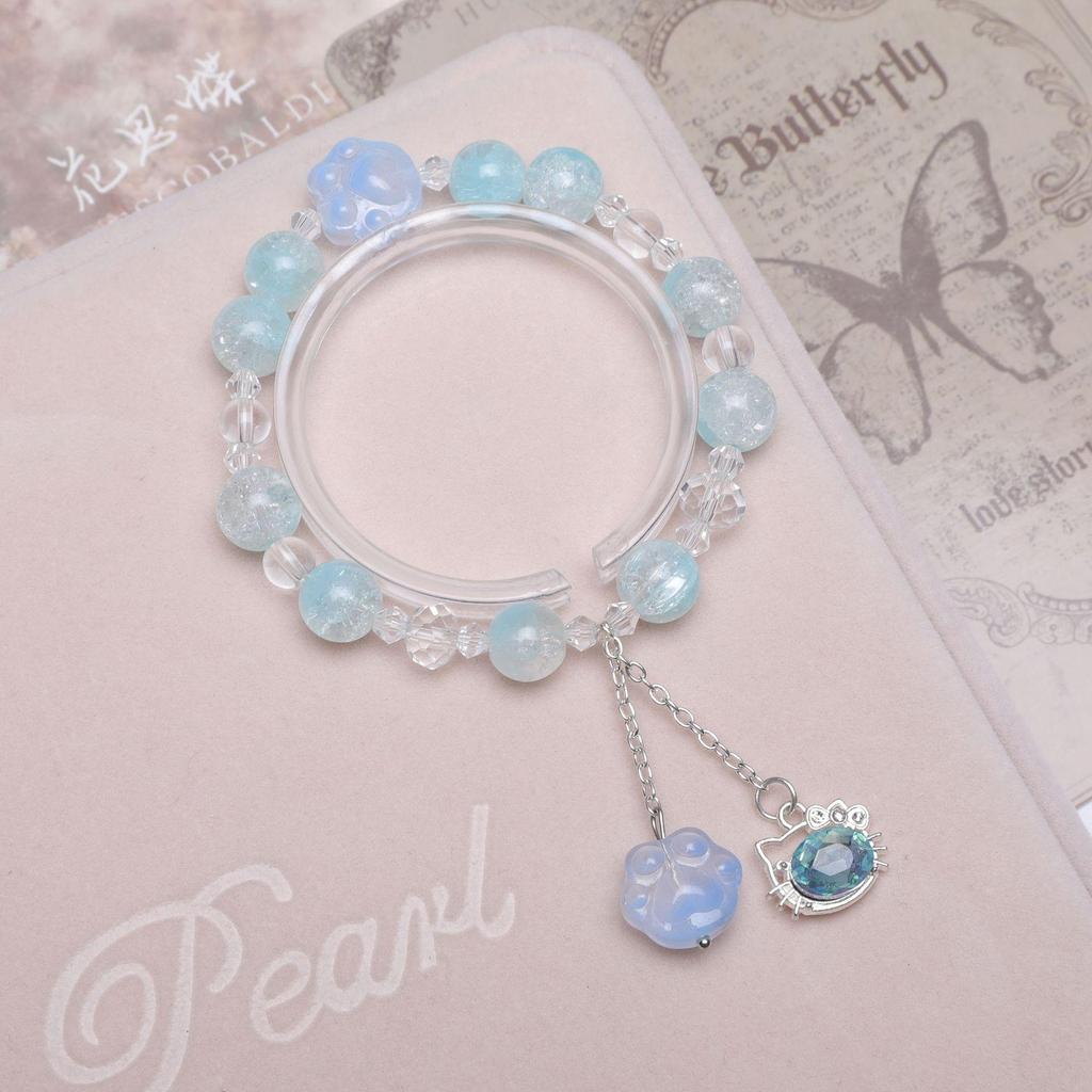 Mori Style Starry Sky Crystal Butterfly Bracelet - Elegant, Versatile Fairy Design for Women and Best Friends