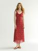 Sinseuden Scarlet Frill Long Dress