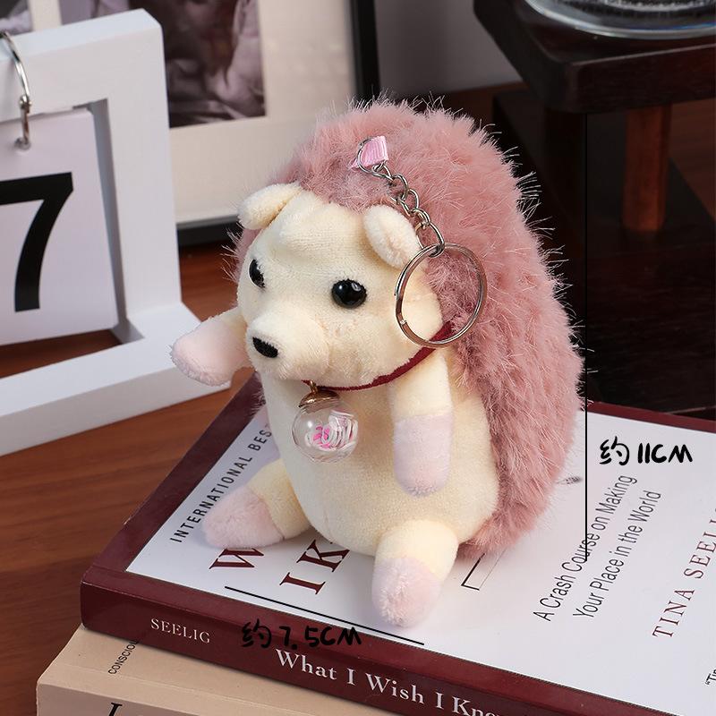 Latest Little Hedgehog Plush Plaything Cute Hedgehog Animal Dolls Keychains Pendant Girl Women S Backpacks Charms Children S Toys