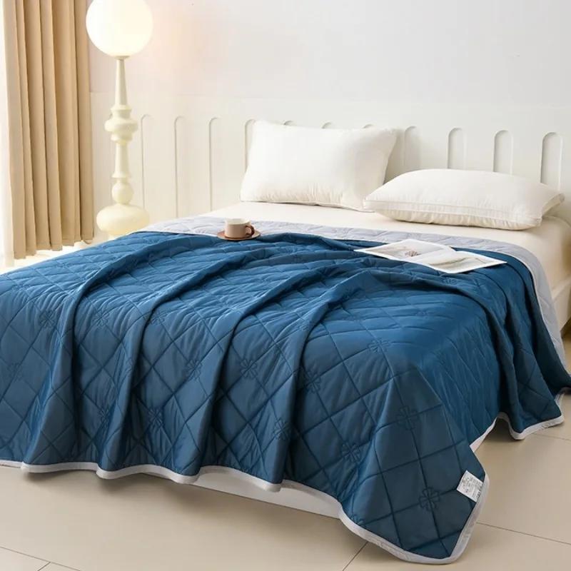 Popular Ice Cream Cool Silk Solid Color Summer Quilt Cool And Comfortable Summer Single Summer Quilt Feel Comfortable