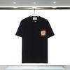 280g Double Yarn Cotton T-Shirt Couples Casablanca Castle Print Short Sleeve Round Neck Loose Fit