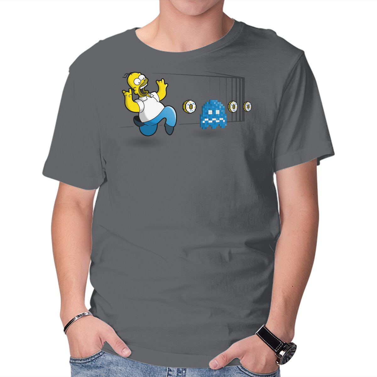 Unisex Crew Neck T-Shirt Fat-Man Graphic Short Sleeve Casual Tee XXL