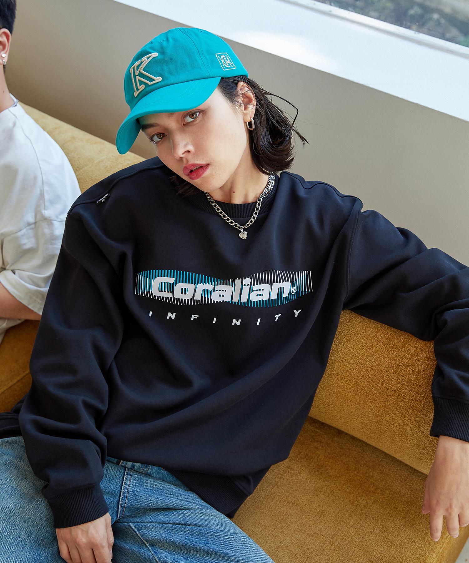Худи Coralian Runoff Basic с большим логотипом, черное Black/95(M)