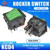 1Pcs 11A 111V 1 6 Pin ON-OFF Boat Rocker switch sterling silver contacts KCD1 power switch with led indicator light 11A/111V