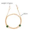 European and American masks hanging chain glasses chain imitation pearl mask chain color zircon metal glasses chain