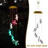 Solar Windchime Light String With 6 Star Lamp Bulbs Waterproof Colorful LED Hanging Garden Ornament For Outdoor