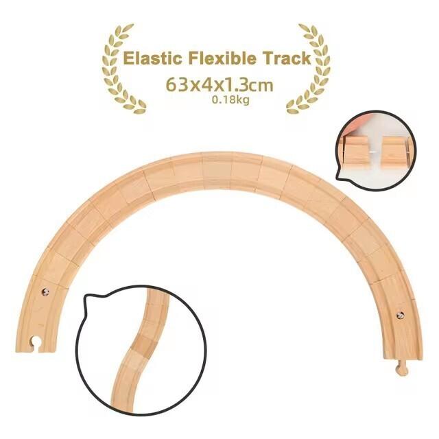 All Kinds of Wooden Track Accessories Beech Wood Railway Toys Fit For Brand Wooden Train Tracks Education Toys For Children