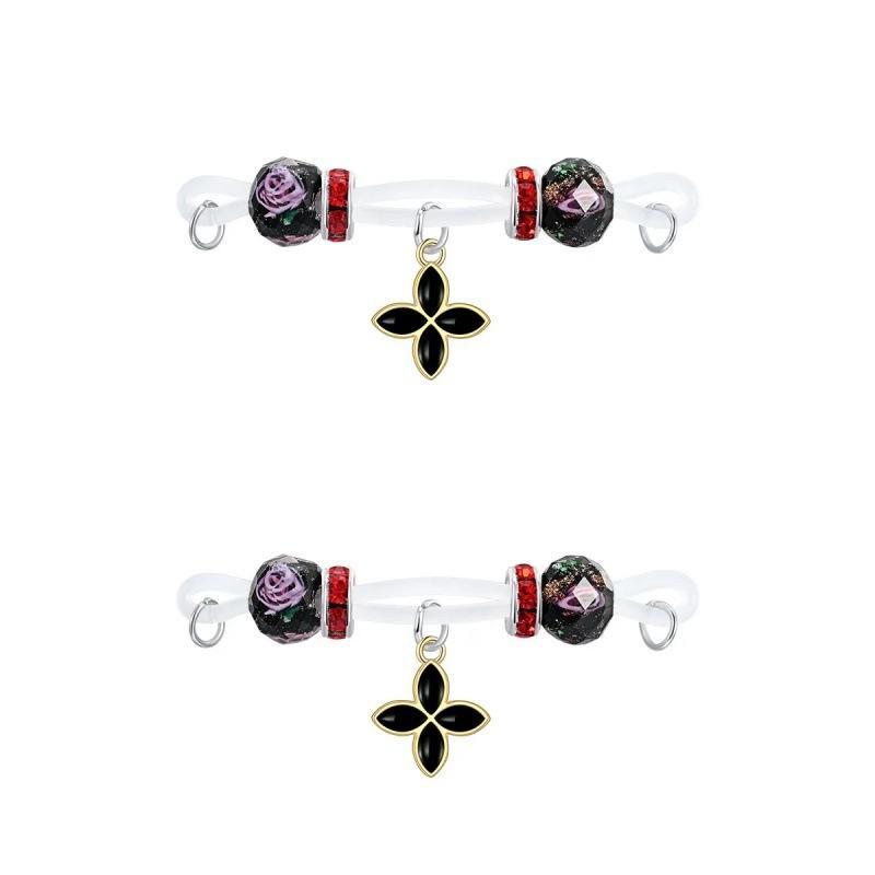 Cute Heart Moon Dangly Fake Nipple Piercings 2Pcs Set Non-Piercing Nipple Jewelry for Festival Party Body Decor