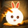 Cute rabbit style USB charging version, colorful color changing pat light, small night light, ambient light, DIY night light