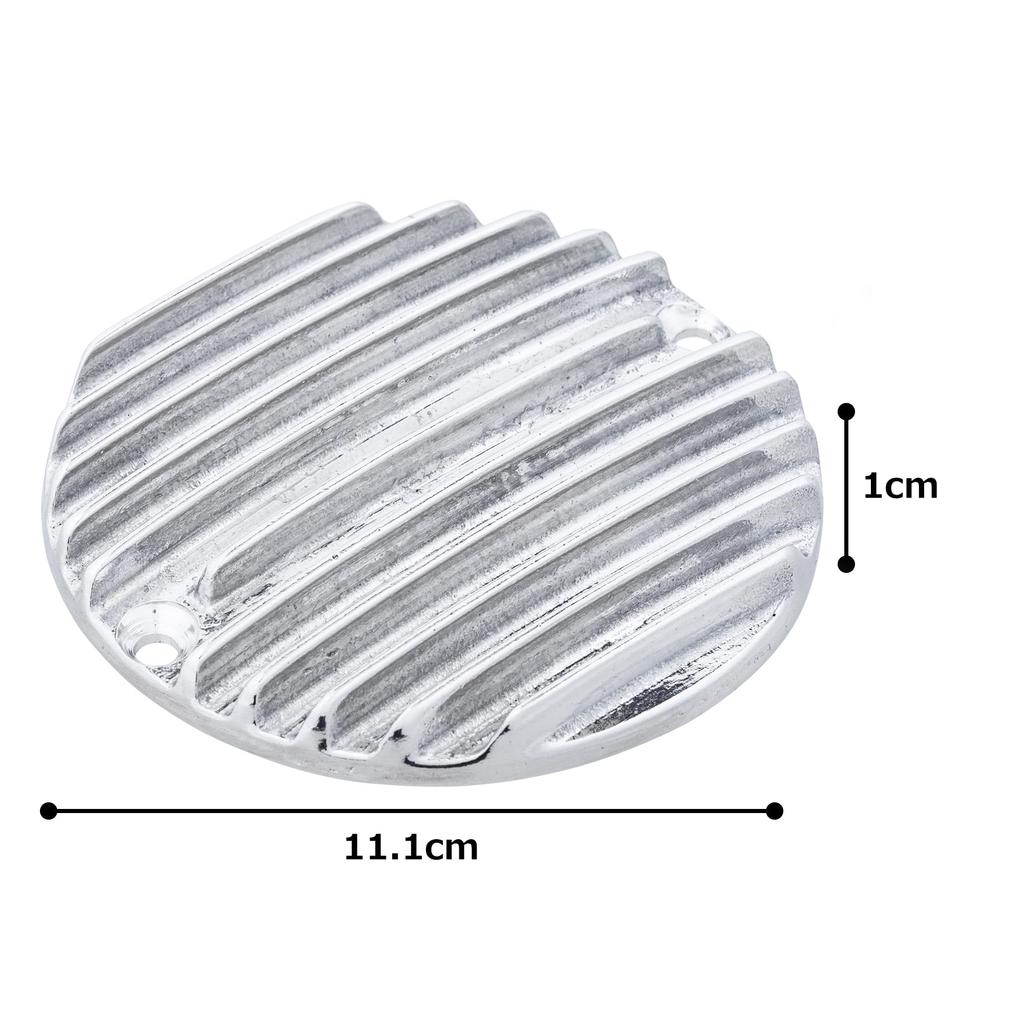 Kijima Motorcycle Parts Cover Dynamo Cover Aluminum for CB400F Engine HONDA Silver Dress-up Air-Cooled 101-0272