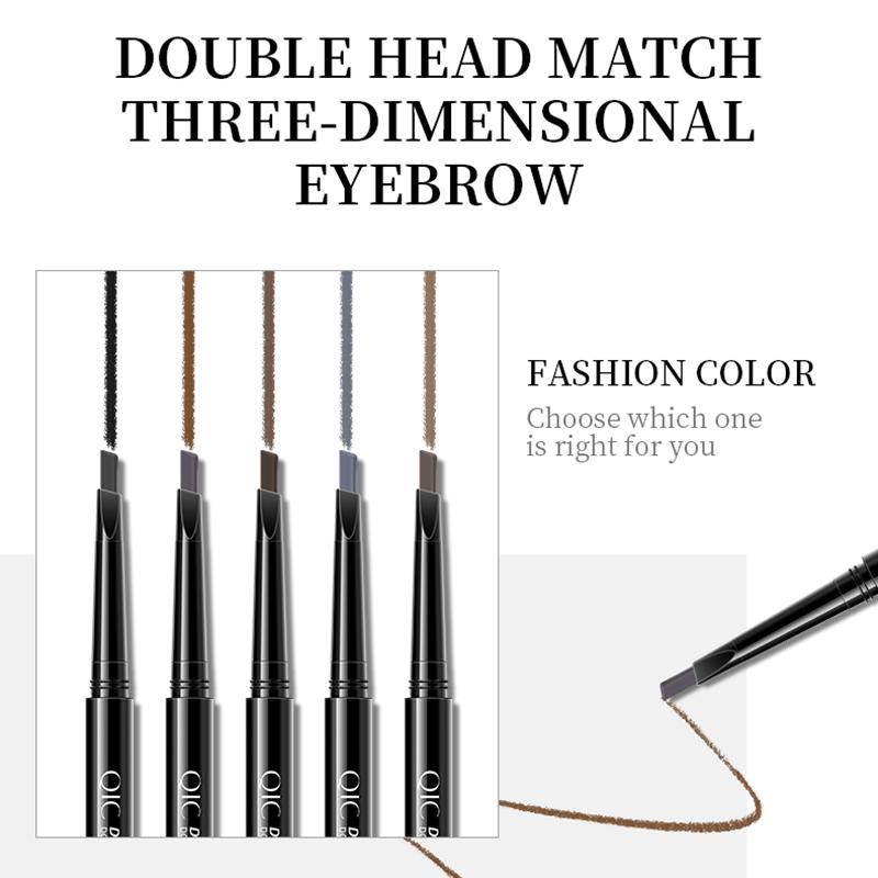 Makeup Automatic Rotation Waterproof Eyebrow Pencil Double Head Natural Makeup Is Not Easy To Decolorize Unibrow Beginners