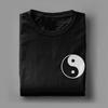 Vintage Yin Yang Bagua Formation T-shirts Herr Crew Neck Ren Bomull T-shirt Kortärmad T-shirts Festkläder