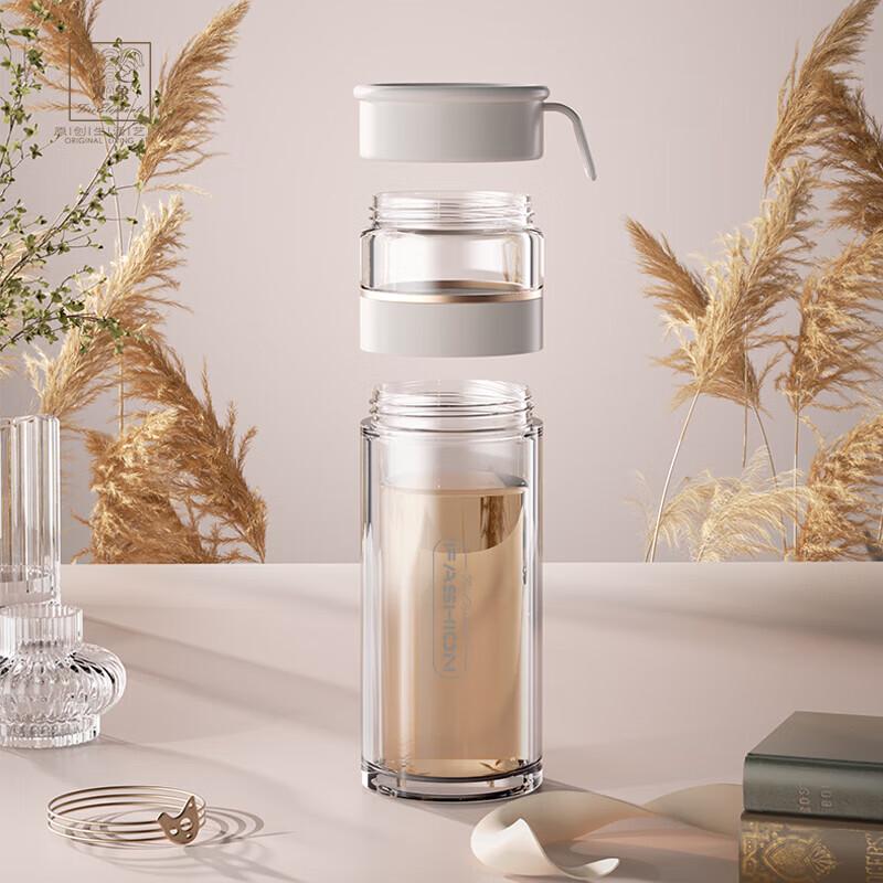 Hades Tea Maker Double-Layer Glass Cup