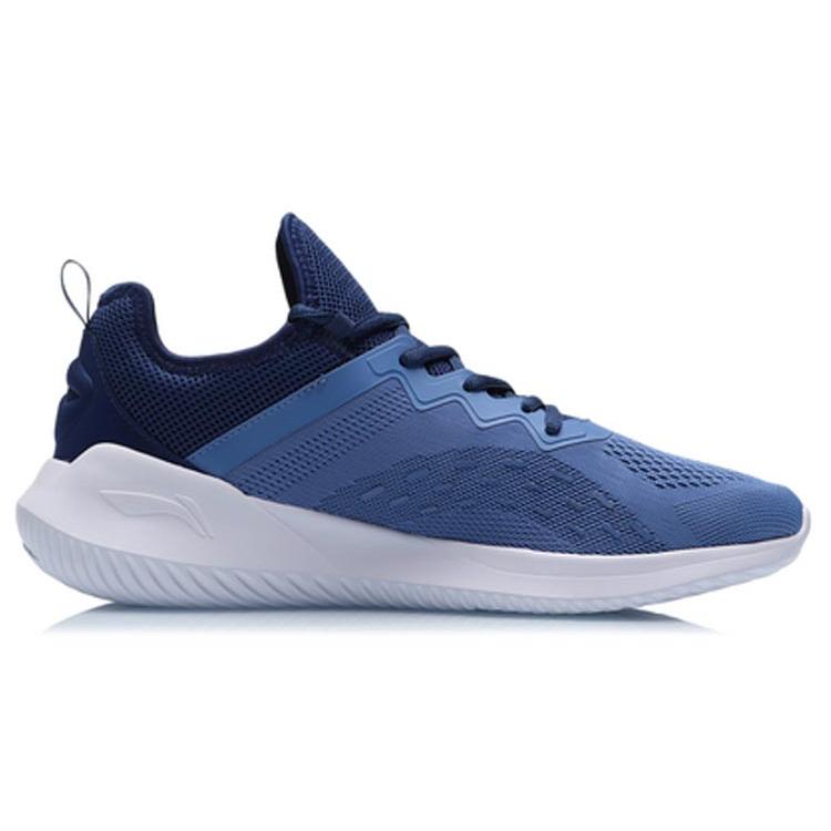 Li Ning Cushioning Slip Resistant Abrasion Resistant Low Top Running Shoes Men's Jiang Aqua Blue ARHP101-2