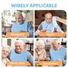 4Pcs Adult Bibs Soft Polyester Adjustable Elderly Feeding Bibs Clothing Stain Resistant Protectors for Adult Men and Women