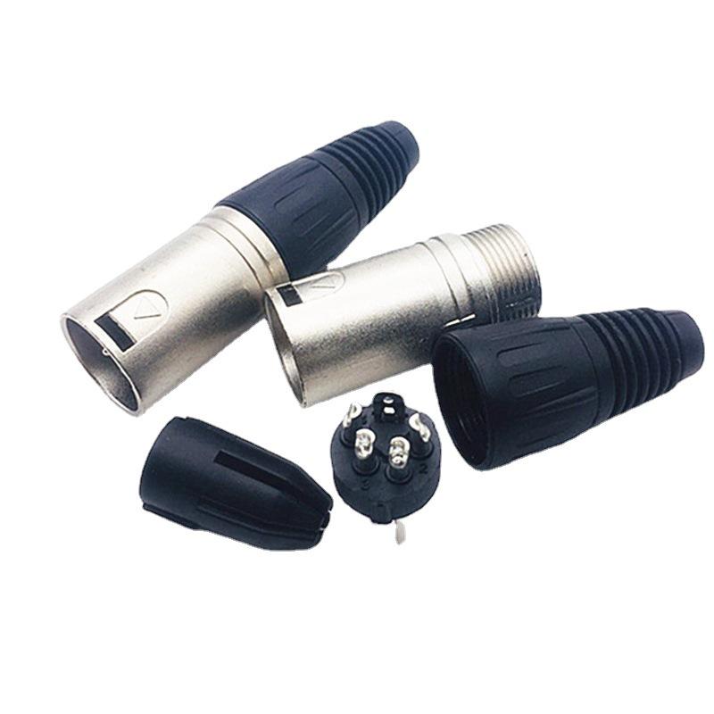 4/5-Core Swiss XLR Male & Female Connectors for Microphones