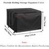 Generic Poolside Float Storage Organizer Cover, Outdoor Waterproof Rattan Caddy Cover, All Round Protective Cover for Wicker Patio Pool Float Holder