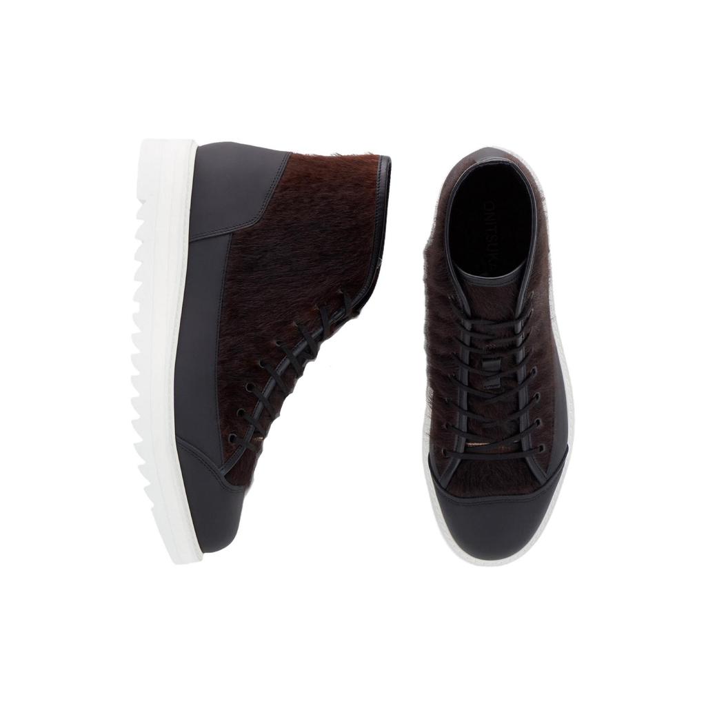 New Onitsuka Tiger Casual Shoes Unisex High top Black/White/Brown 1183A777-001