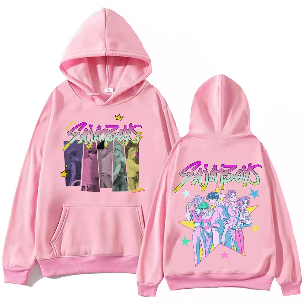 Unisex Adule Hoodies & Sweatshirts KPop Devil Hunter Fashion Print Adult Casual Loose Hooded Sweatshirt