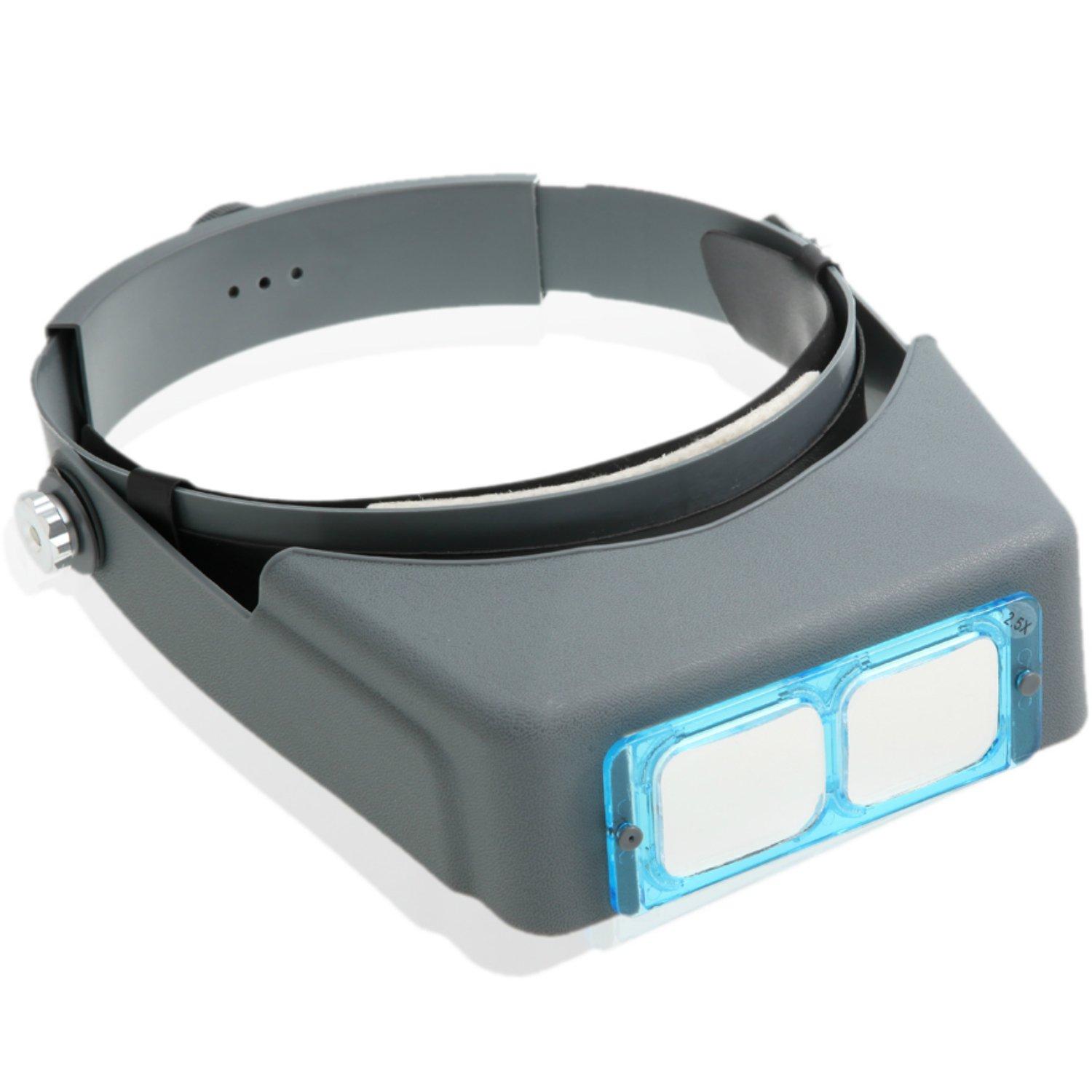 

PhoenixLoupe Lightweight Loupe 2x 4 типи лінз Можна використовувати навіть в окулярах Легке регулювання пов’язки на голові Тип окулярів [Збільшення 1,5x & сірий колір
