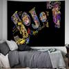 Anime JoJos Bizarre Adventure Tapiz de Pared Grande Impreso Decoración de Pared de Buda Indio Brujería Bohemia Hippie Arte de Pared