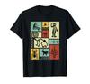 Nazca Lines - Peruvian Glyph Monkey Astronaut Spider Retro T-Shirt