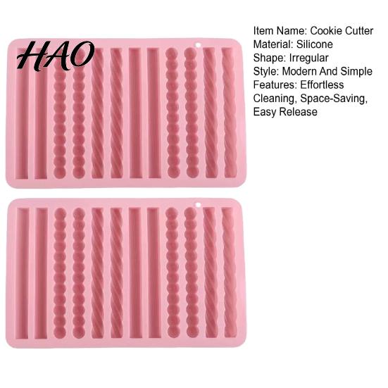 Crafting Tools for Handmade Gifts Silicone Twist Pretzel Mold, 12 Cavity Cake Chocolate Rod Candy Baking Tray, Durable Kitchenware Homemade