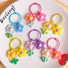Bonbonfarbe Blume Schlüsselanhänger Anhänger Süß Vielseitig Kopfhörerhülle Hängende Dekoration Rucksack Dekoration Zubehör Geschenke