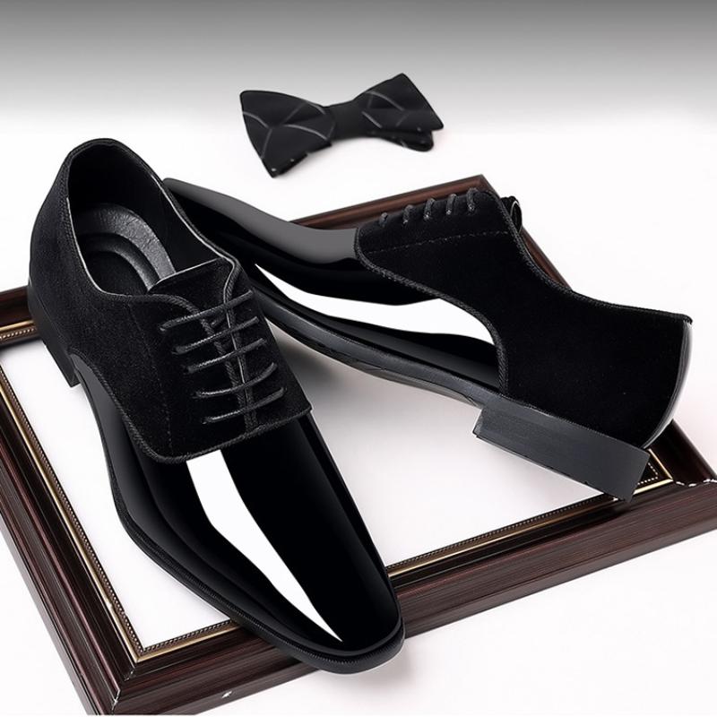Men'S Formal Wear New Business Leather Shoes Men Casual Lace Up Formal Shoes Office Work Shoe For Male Fashion Wedding Oxfords