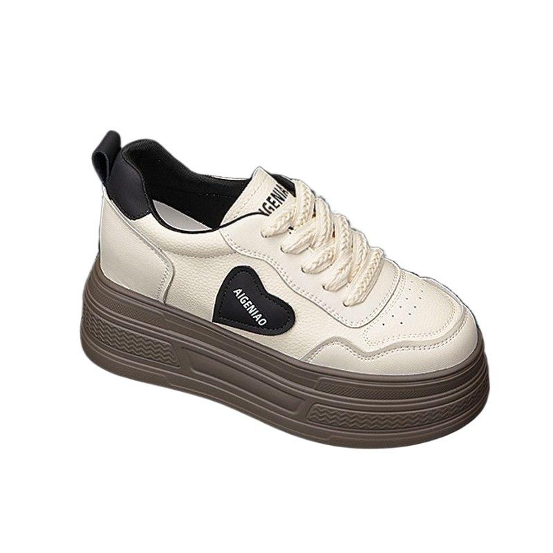 Pappa-sko dame 2025 ny høst europeisk stasjon shorty Le plattformsko indre høydeøkning små sportssko