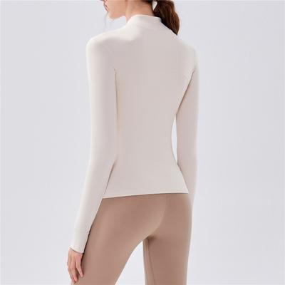New Autumn And Winter Fleece Zipper Yoga Wear, Top, Running And Fitness Wear, Slimming Exercise Training, Cycling Long-sleeved Jacket