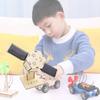 Modelo de Satélite de Energia Solar Brinquedo Educacional de Madeira DIY Para Crianças Experiência Científica