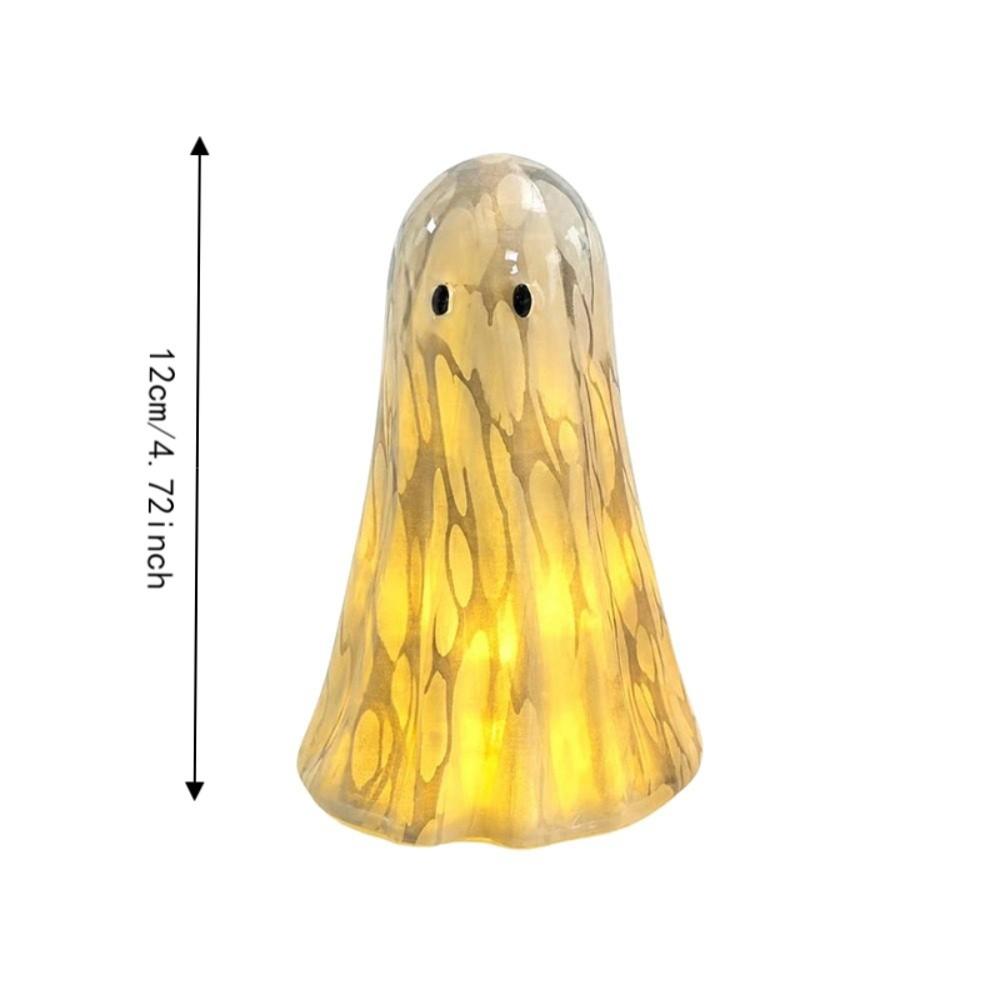 Colorful or White Light Up Ghost Figurine Portable Halloween Ghost Decoration Tabletop Decoration