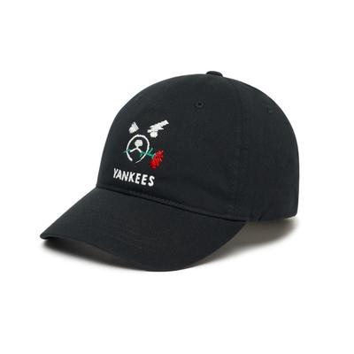 MLB Cotton Baseball Caps Unisex Fashion 3ACP0062N-BK