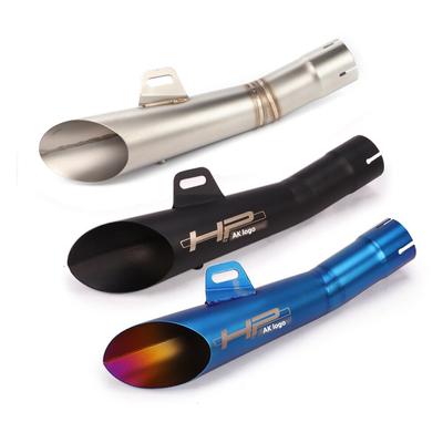 Tubo de escape da motocicleta motocross sujeira pit bike silenciador moto corrida gp para yamaha r6 r3 r25 mt 03 cbr600rr duke 390