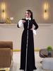 European & American 2026 Vintage College-Style Spring Long-Sleeve Waist-Cinching Dress