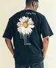 BEOM Melting Daisy Double-Sided Oversized T-Shirt Black
