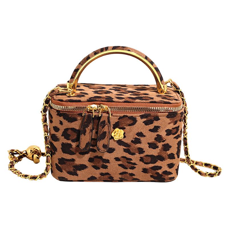 Bag Premium Handbag Women's 2025 Early Autumn Trend Fashion Leopard Print Chain Shoulder Bag Crossbody Bag